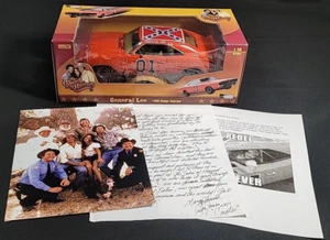 NIB 1:18 Scale Diecast Dukes of Hazzard General Lee/Cast Photo/Cooter Letter. - Picture 1 of 9