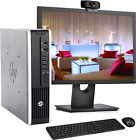 Hp 8200 Desktop Computer Pc Usff Core I5 8Gb Ram 250Gb Hdd Webcam 24" Lcd Win10