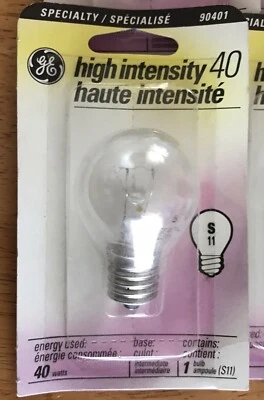 GE S11 Appliance Light Bulb 40 W Clear - Image 1 of 2