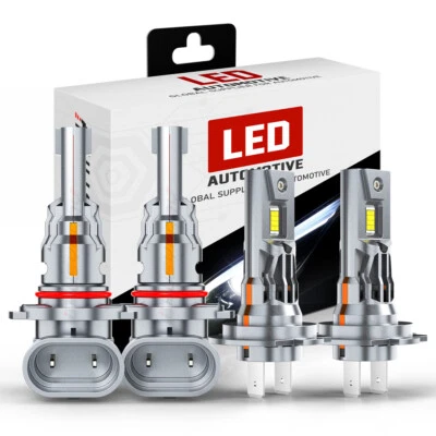 For Suzuki Grand Vitara 2006-2013 9005 H7 LED Headlight Bulbs High Low Beam Kit - Image 1 of 4