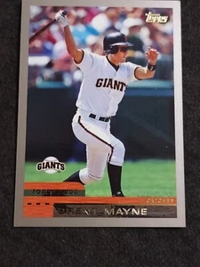 2000 Topps #76 - Brent Mayne - San Francisco Giants Baseballkarte - Bild 1 von 2