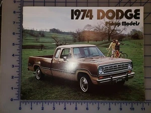 1974 Dodge Ram Pickup Truck D W 100 200 300 Brochure - Picture 1 of 1