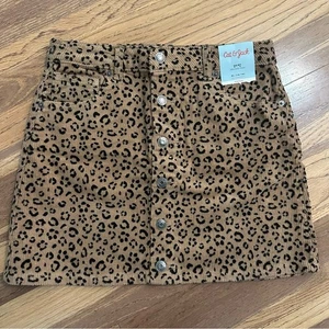 NWT!! Cat & Jack Leopard Print Girl's Skirt- Black/Brown, XL (14/16), Stretch - Picture 1 of 9