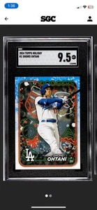 2024 Topps Holiday Shohei Ohtani #H1 SGC 9.5 Mint Plus - Imagen 1 de 2