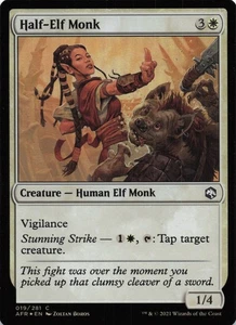 Half-Elf Monk C Adventures in the Forgotten Realms 19 NM Foil - Picture 1 of 2