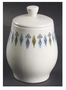 Vintage Mid Century 50er Modern Nordic Syrakus Zuckerdose & Deckel (Saft... - Bild 1 von 3