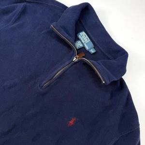 Polo Ralph Lauren Quarter Zip Pullover Shirt Long Sleeve Casual Large - Picture 1 of 6