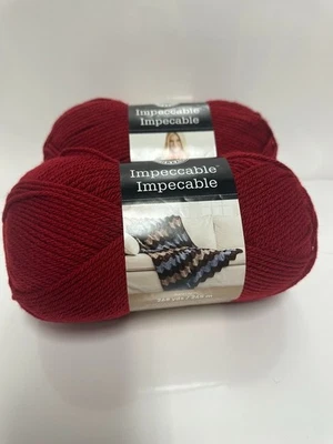 Loops and Threads Impeccable 268yds 01532 red yarn - Image 1 of 4