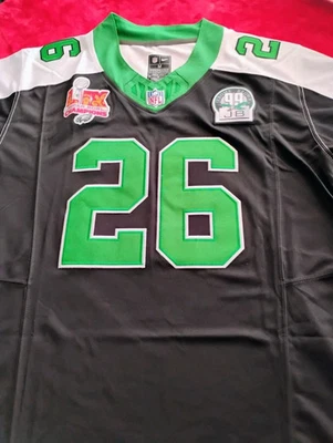 Nuevo con etiquetas Saquon Barkley #26 Eagles Kelly verde edición limitada todo cosido Foto 1 de 4