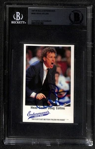 Doug Collins Signed 1987-88 Bulls Entenmann's Trading Card BECKETT - Picture 1 of 3