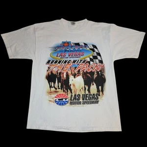 Vintage Las Vegas Motor Speedway NASCAR weiß Herren T-Shirt doppelseitig Gr. L - Bild 1 von 8
