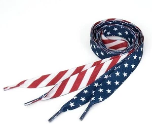 BANDERA AMERICANA 40 pulgadas estrellas patrióticas rayas cordones hechos en EE. UU., a prueba de decoloración - Imagen 1 de 8