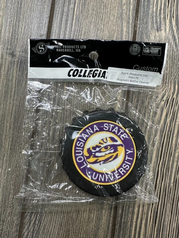 Spirit Products LSU Louisiana State Tigers Bottle Opener Magnetic NCAA Gift Cover