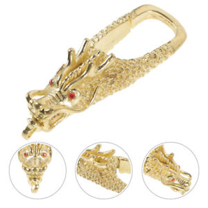 Dragon Head Keychain Carabiner Good Luck Charm Zodiac Souvenir-GV