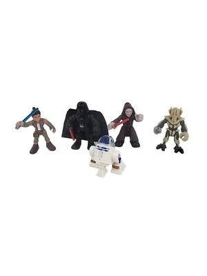 Star Wars Galactic Heroes Lot of 5 Vader Palpatine R2-D2 REY Grevious Foto 1 de 4