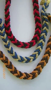 Halskette gestrickt - handmade - Unikate - Varianten - Bild 1 von 7