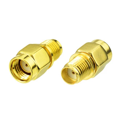 2Pack RP-SMA to SMA Antenna Adapter For 4G LTE Cellular Trail Camera Game Camera - Image 1 of 4