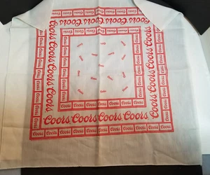 Pañuelo Coors mezcla algodón/algodón blanco bandana 22" cuadrado - Imagen 1 de 2