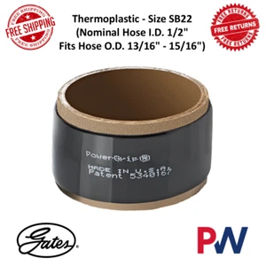 Gates PowerGrip Thermoplastic Clamp Nominal I.D 1/2" Fit Hose O.D 13/16"- 15/16" - Picture 1 of 9