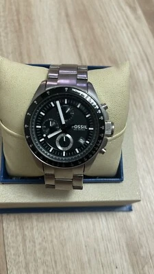 Fossil Decker Chronograph Edelstahl Uhr CH2600 - Bild 1 von 4