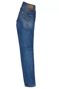 Levis Demi Curve Low Rise Skinny Damen Jeans W26 L34 26/34 blau dunkelblau - Picture 1 of 7