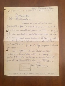 Lettera autografa di Nino Geraci - Picture 1 of 1