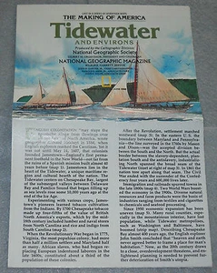 The Making of America - Tidewater and Environs - National Geographic Map - Imagen 1 de 4