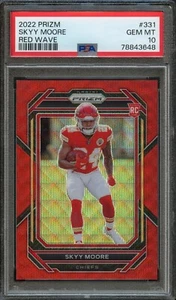 FB - 2022 Prizm - #331 - Red Wave - Skyy Moore - PSA 10 GEM MT - Imagen 1 de 2