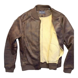 SLATE & STONE SHERPA LINED BOMBER - Picture 1 of 3