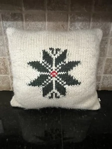 TARGET HEARTH & HAND WITH MAGNOLIA SNOWFLAKE KNIT THROW PILLOW - Picture 1 of 3