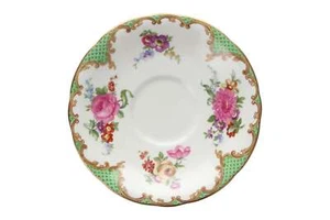 Aynsley - Tudor Green - Wavy Edge - Tea Saucer - 120722G - Picture 1 of 2