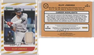 2021 Panini Donruss Retro 1987 Materials Gold /25 Eloy Jimenez #87M-EJ