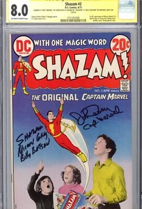 Shazam #2 (1973) authentisch handsigniert JOHN DAVEY & MICHAEL GRAU (CGC SS 8.0) - Bild 1 von 2