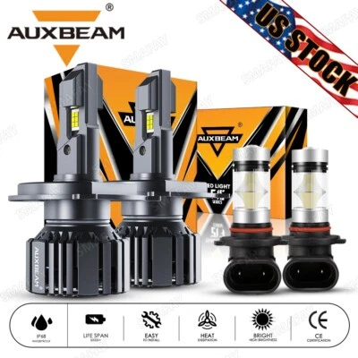 For Toyota Tundra 2000-2006 AUXBEAM Canbus LED Bulbs Headlight Foglight White 4x - Image 1 of 4