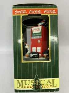 1997 coca cola NIB musical collection penguins and coke machine - Picture 1 of 6