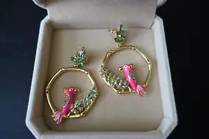 KATE SPADE NEW YORK HAUTE STUFF HOOPS STATEMENT EARRINGS. NEW - Picture 1 of 10