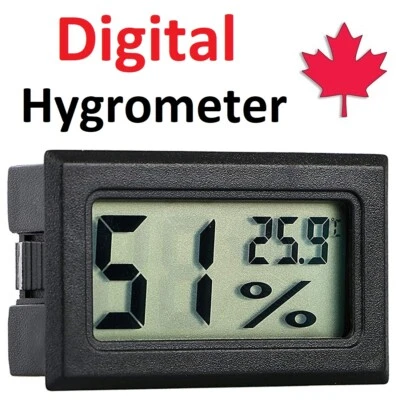 Hygrometer Thermometer Humidity Temperature Mini Digital LCD Display Meter Gauge - Image 1 of 4
