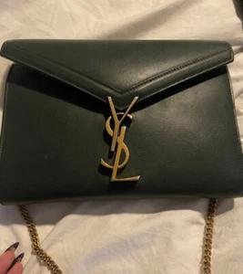 Yves Saint Laurent Dark Green Shoulder Bag - Picture 1 of 4