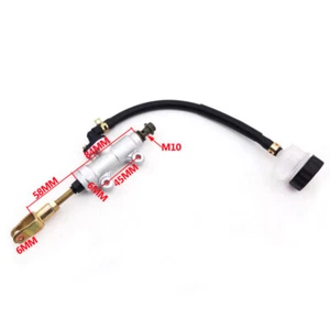 Rear Hydraulic Brake Master Cylinder W/ Reservoir For 150cc 200cc 250cc ATV Quad - Picture 1 of 6
