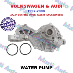 NEW Water Pump FOR 1997-2000 VOLKSWAGEN & AUDI Vehicles. Premium Quality. - Picture 1 of 5