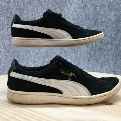 Puma Shoes Womens 6.5 Classic XXI Sneakers Black Suede Low Top Lace Up 35714 02 - Image 1 of 4