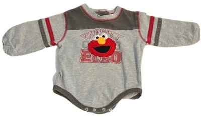 One Piece Snap Crotch 6-12 mo Shirt Baby ELMO SESAME STREET See Measurements - Image 1 of 4