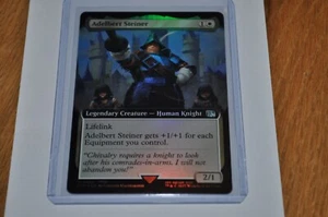 MTG magic FINAL FANTASY uncommon ADELBERT STEINER extended art FOIL FIN #422 - Picture 1 of 2