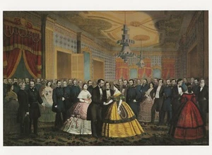 POSTCARD Anton Hohenstein "Abraham Lincoln's Last Reception" 1865 MINT Unused - Picture 1 of 1