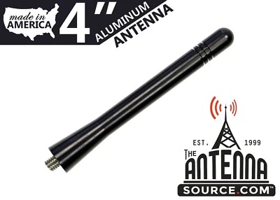 **CORTO** MÁSTIL ANTENA ALUMINIO NEGRO 4" - SE ADAPTA A: HONDA FIT 2007-2020 Foto 1 de 4