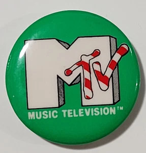 MTV Music Television Natale? Pin Pinback pulsante diametro circa 1 1/4" - Foto 1 di 6