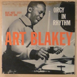 BLUE NOTE MONO 1959 HARD BOP AFRO JAZZ ART BLAKEY ORGY IN RHYTHM OG HEAR - Picture 1 of 5