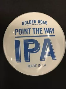 Golden Road IPA Medaillon Abzeichen 3" Bierhahn Wasserhahn Turm Werbung Neu - Bild 1 von 4