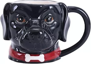 Entzückender schwarzer 3D Labrador Becher - 400ml Spülmaschinen-/Mikrowellengeeignet perfektes Geschenk - Bild 1 von 9