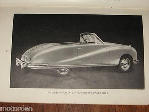 1949 AUSTIN ATLANTIC CONVERTIBLE & A70 Hampshire ORIG H'BOOK FREE POST AUSTRALIA - Picture 1 of 11